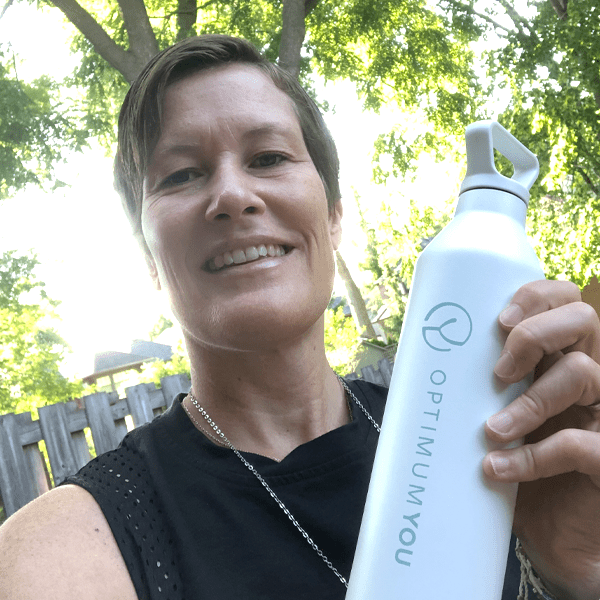 Barbara Birke with bottle